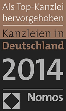 nomos Top-Kanzlei 2014 Logo